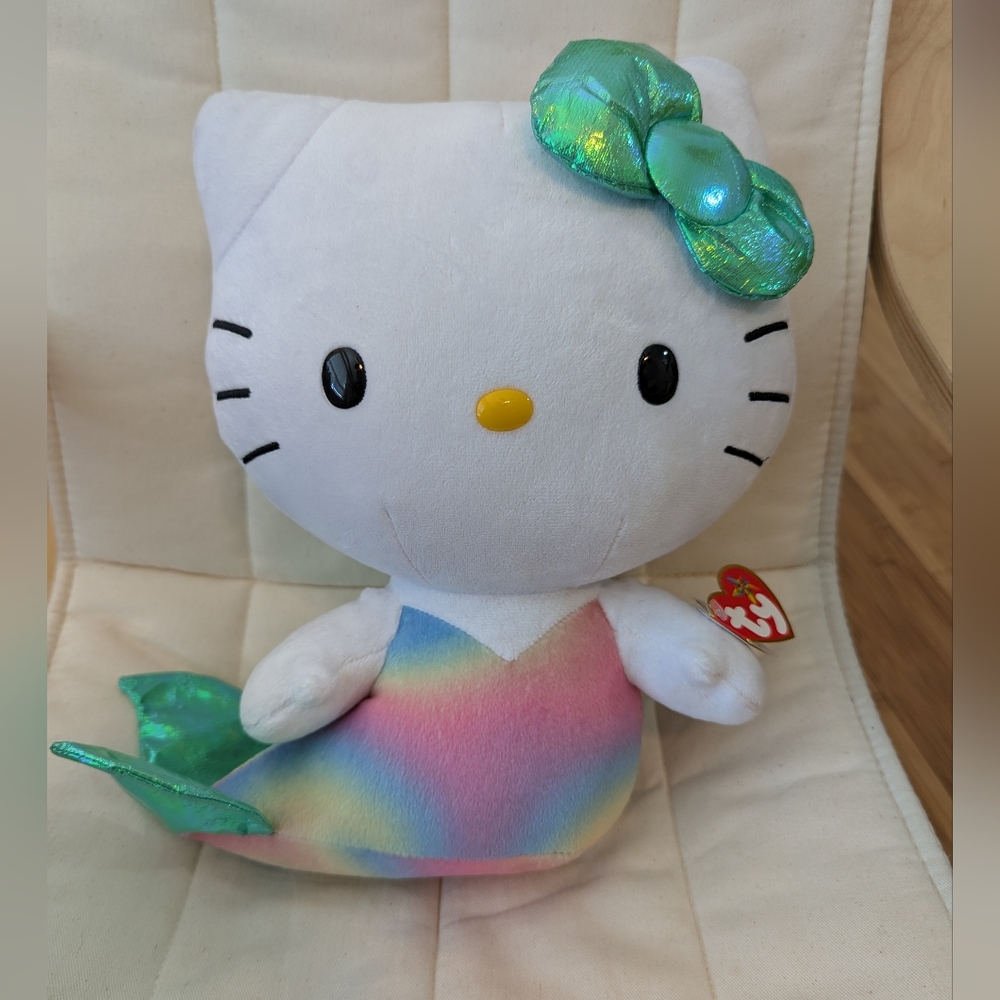 NWT Hello Kitty Ty Mermaid Plush 11"